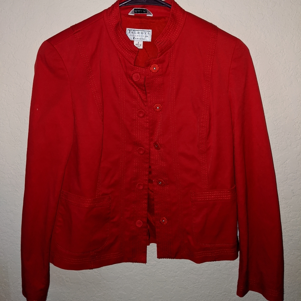 Talbot's Red suit jacket Red Petite